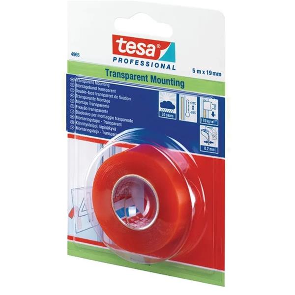 CINTA DOBLE CARA MONTAJE TRANSPARENTE