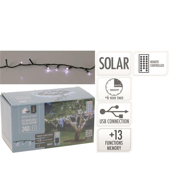 Guirnalda solar 240 Led