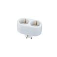 ADAPTADOR ENCHUFE FRONTAL DOBLE BL DUOLEC