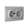 BASE ENCHUFE DOBLE 2P+T OBTURADOR 16A 250V SOLERA